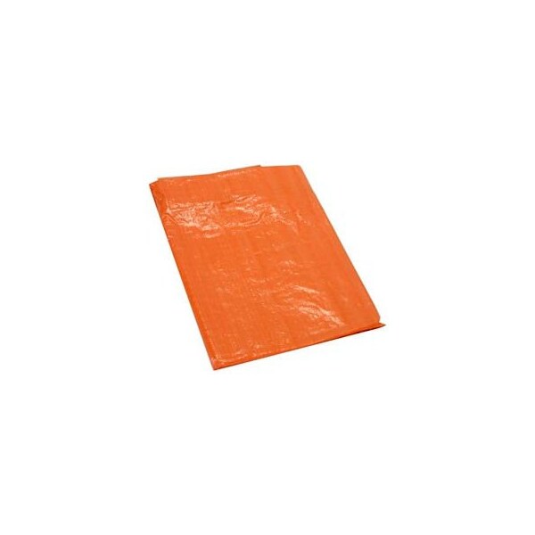 Light Duty Tarp, High Visibility Orange, High-Density Polyethylene